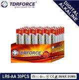 1.5V China Manufacture Digital Primary Alkaline Dry Battery (LR6-AA 30PCS)
