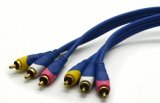 3RCA Audio Video RGB Cable 1.8m 6ft