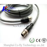 a Coding Shielding Male M12 3 Pins Connector with Rj 45 Male Adapter Plug