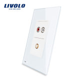 Livolo New Home Wall Audio Socket Video Socket (VL-C591ADVD-11/12)