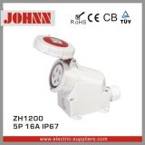 IP67 5p 16A Surface Mounted Industrial Socket
