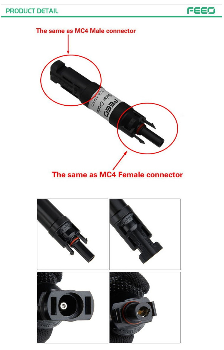 Schottky Mc4 Solar Connector Diode Price List Mc4 Solar Connector