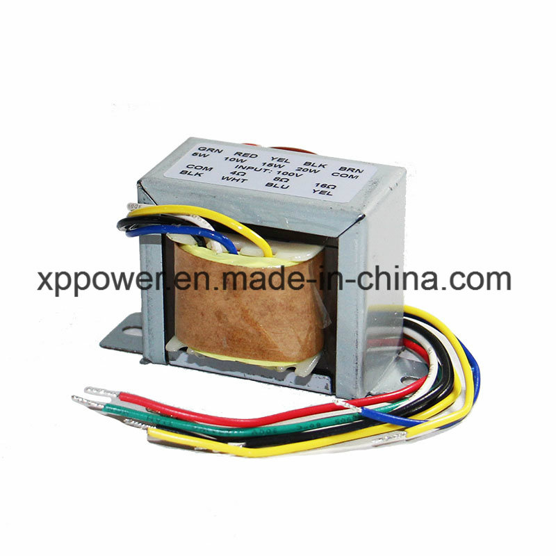 Lead Wire Type 15W Ei Audio Power Transformer