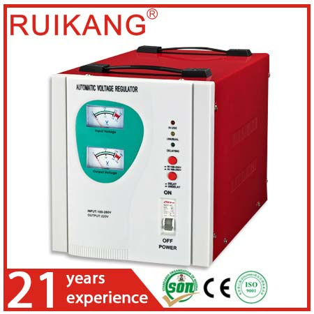 Single Phase Voltage Stabilizer with Meter Display
