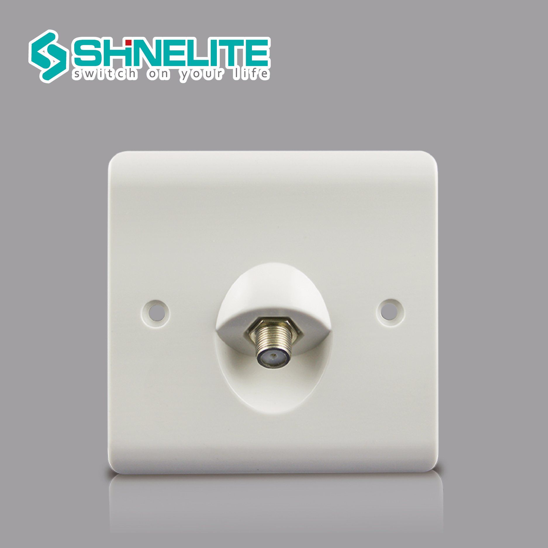 BS Standard Bakelite 1 Gang Satellite Socket