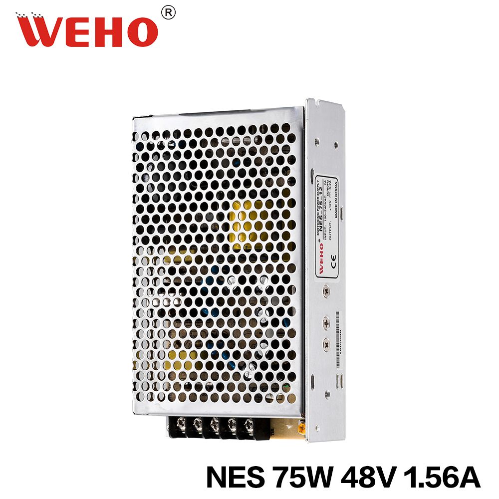 Factory Outlet 75W 1.6A Single Output 48V LED Switching Power Supply
