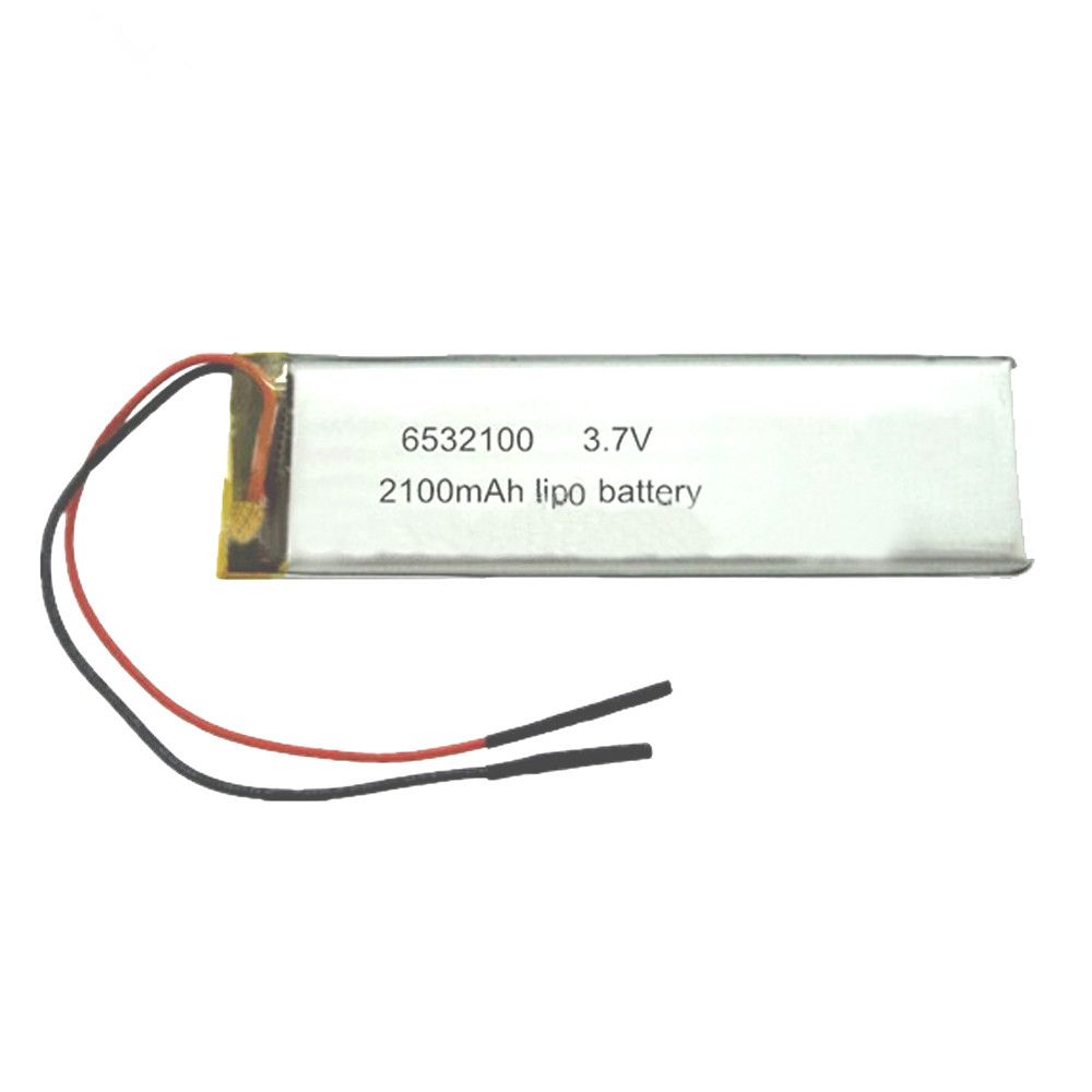 Small Rechargeable 6532100 2100mAh 3.7V Lipo Battery
