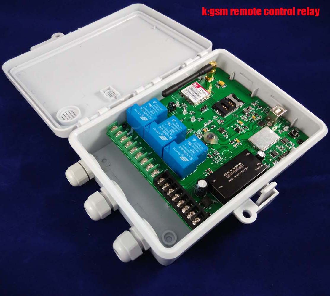 Three Big Power Relay Output GSM Remote Controller
