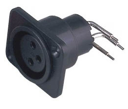 Microphone Connector for Microphone Cable and Mixer