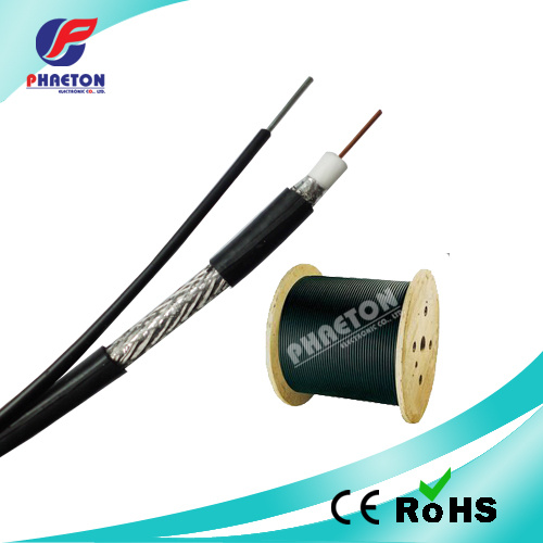 Rg11 RF Coaxial Cable with Steel Messenger 75ohm for CATV