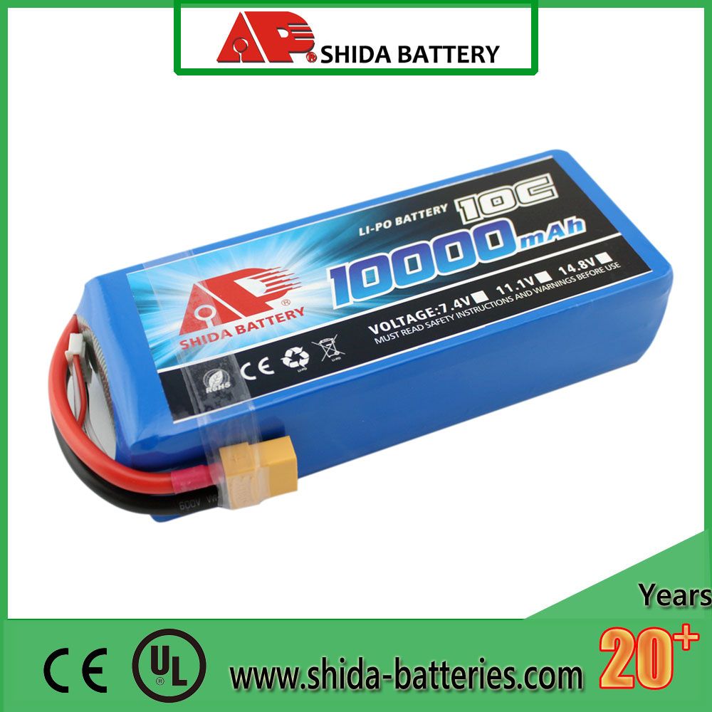 10000mAh 22.2V Lithium Polymer Battery for Crop Sprayer Drone