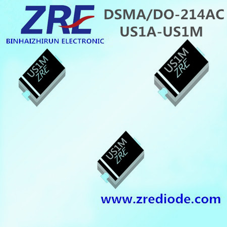 1A Us1a Thru Us1m High Efficiency Rectifier Diode Dsma/Do-214AC