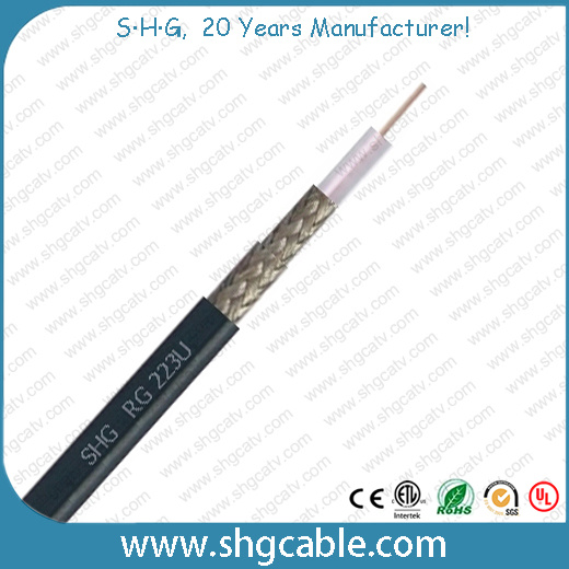 Mil RF Silver Plated Copper Low Loss Coaxial Cable Rg223