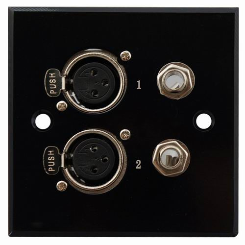 Aluminum XLR Wall Socket, Face Plate (9.2076)