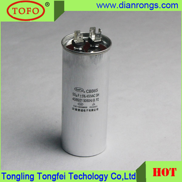 Cbb65 50UF Air Conditioner Capacitor