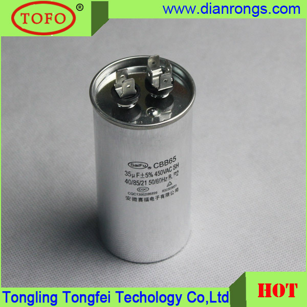 AC Motor Run Capacitor Cbb65 450VAC/350vaccapacitor