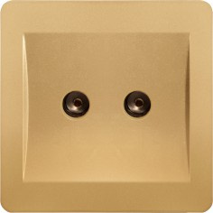 Hermano T125D Double TV Socket