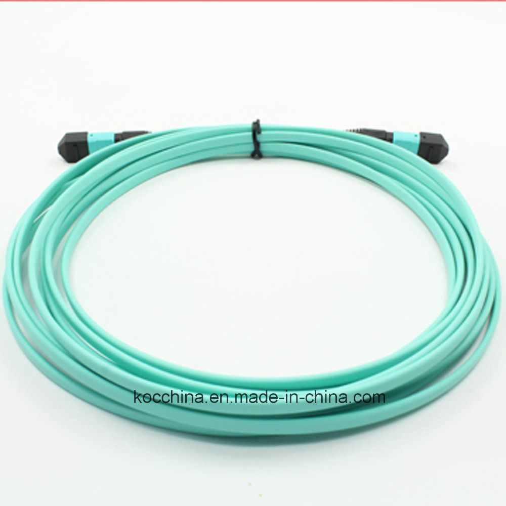 MTP/MPO Om3 12cores Fiber Optic Patchcord