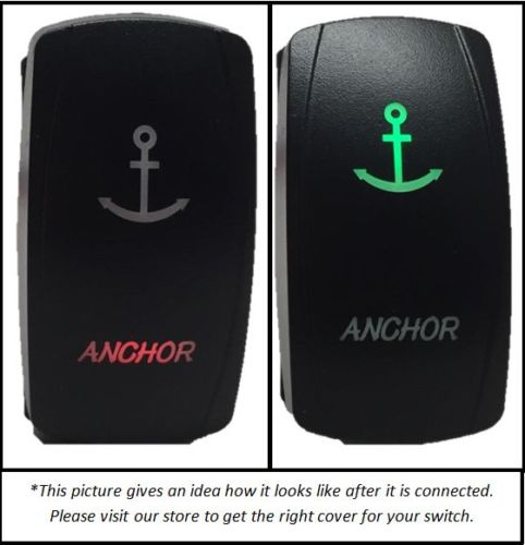 Marine Bilge Pump Rocker Switch on-off-on Dpdt 7-Pin 2 LED Green Red