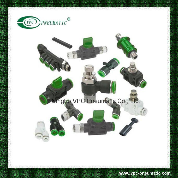 1/4 Bsp Thread Connector Plastic Pneumatic Fitting