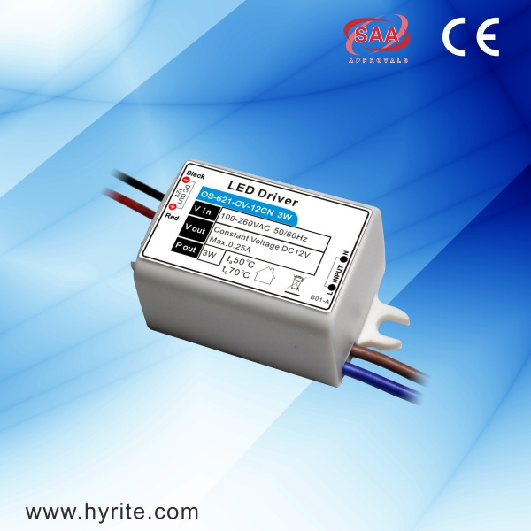 3W 350mA Plastic Case Constant Current LED Driver