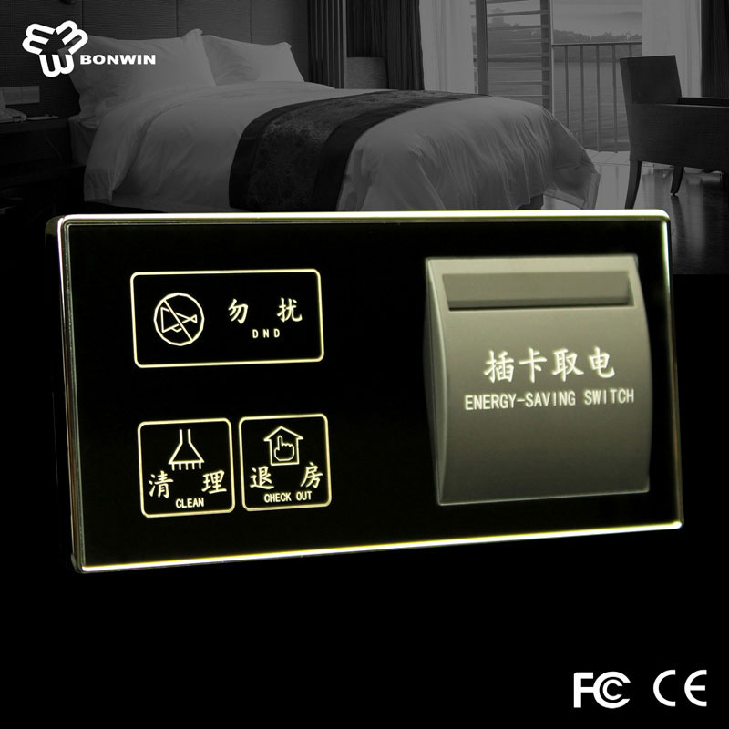 Touch Screen Light Switch with Blue LED Backlight Indication