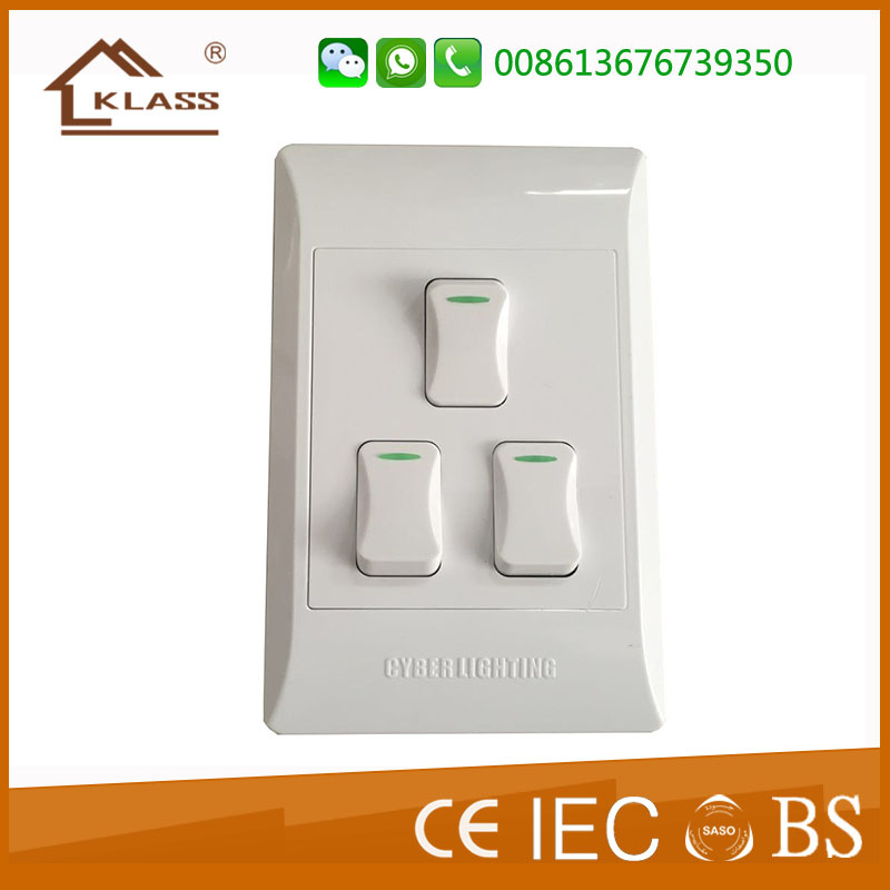 South Africa 16A+10A Electric Switch Socket