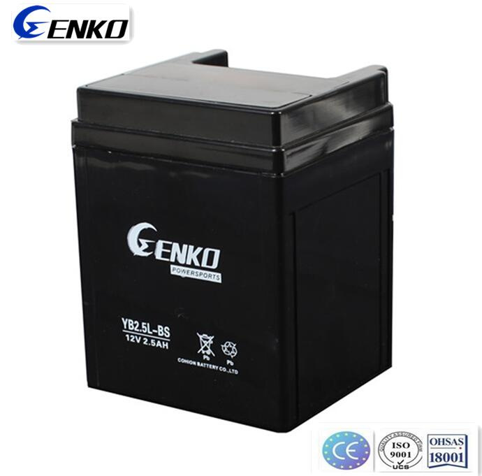 VRLA Motorcycle Battery 12V 2.5ah Ce Certificate Yb2.5L