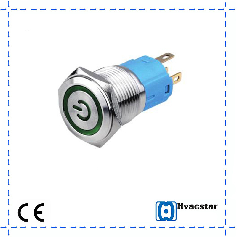 Momentary 16mm Metal Push Button Switch Ce Certificate