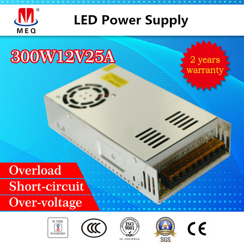 25A 12V Single Output Switching Power Supply 300W for LED Lighting