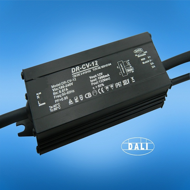 Outdoor LED Driver 12W Dali Dimming Waterproof LED Driver