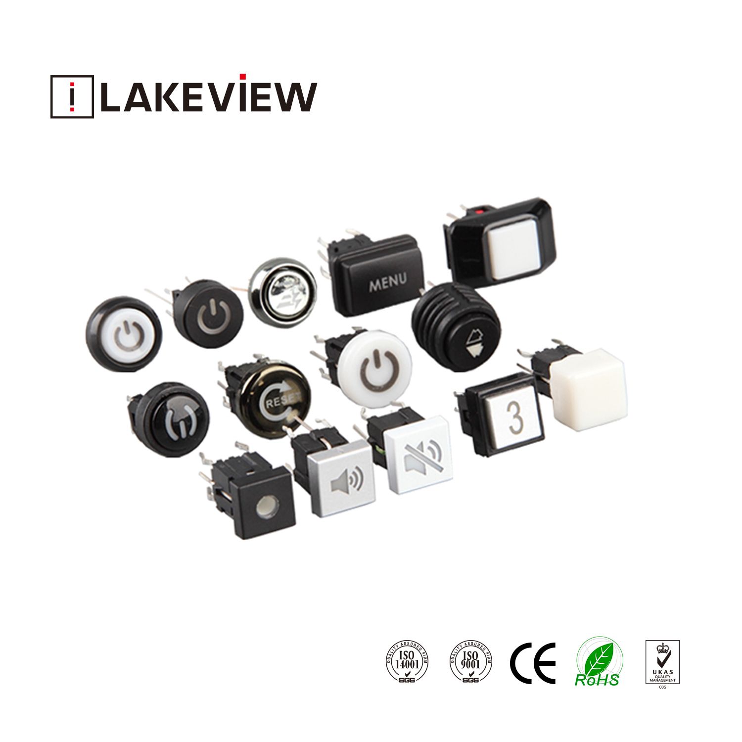 Patented Illuminated Square or Rectangular Tactile Switch for CNC Machine Control Interface