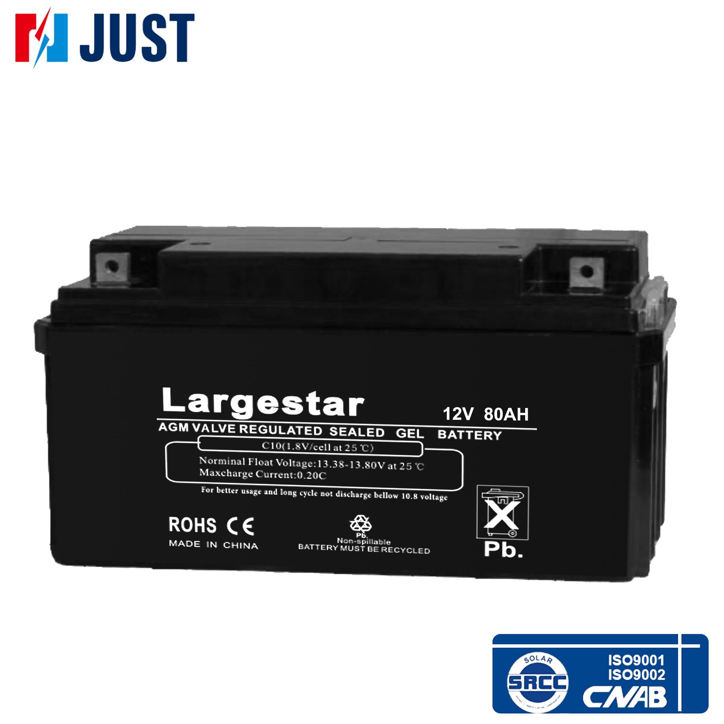 12V 80ah AGM Car Start -Stop Battery