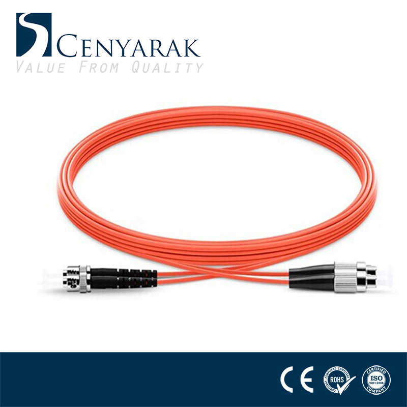3 Meter Multi-Mode Duplex Fiber Optic Cable (50/125) FC to St