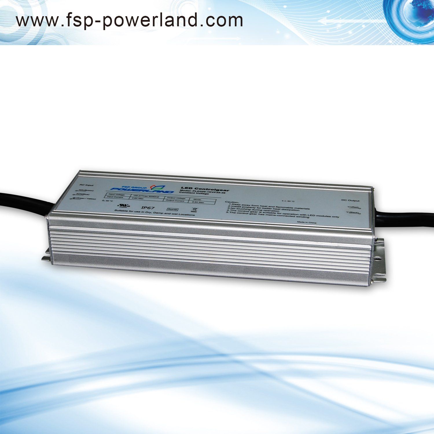 320W 36V Outdoor Constant Voltage Waterproof LED Power Supply
