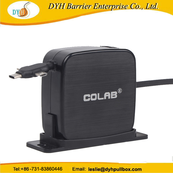 USB Retractable Charger Cable Reel