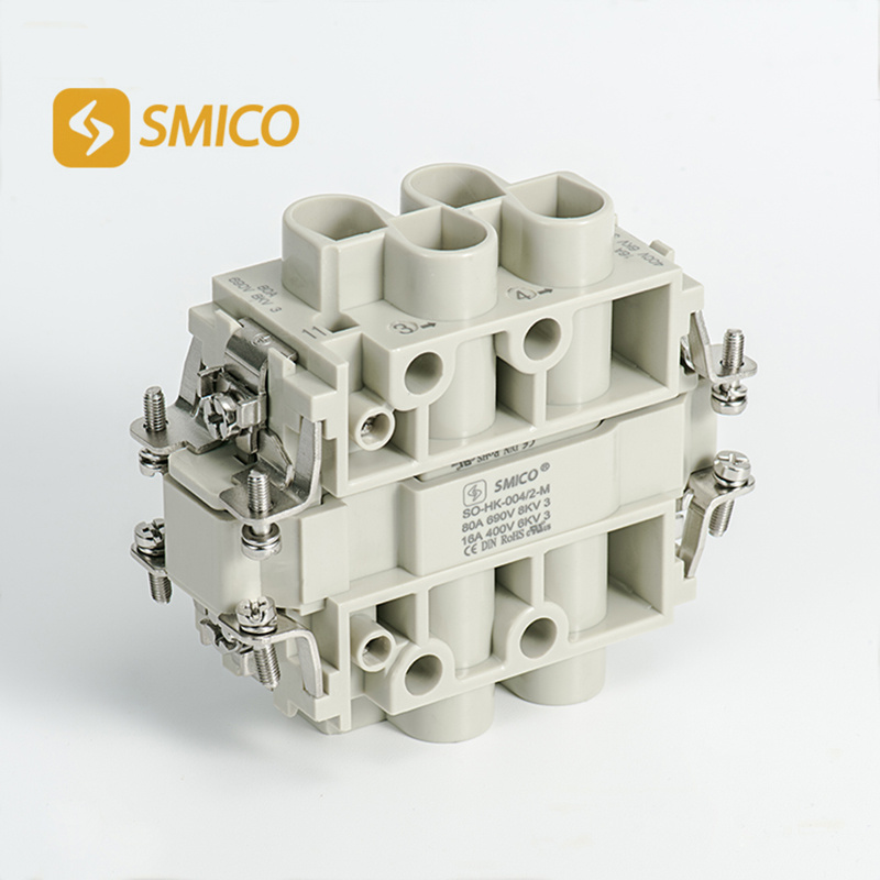 Han K 4/2 Terminal Rectangular Female Male Connector