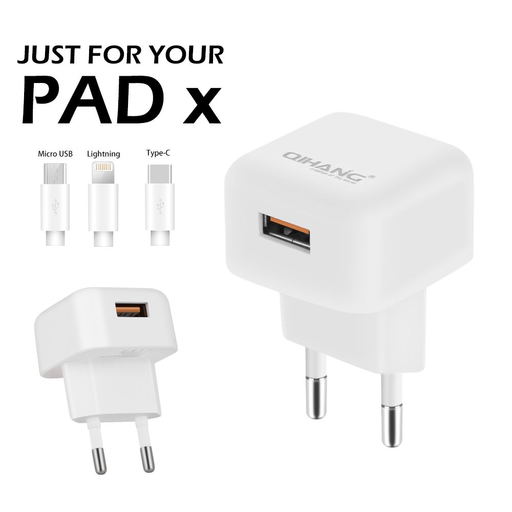 2.4A Mobile Phone USB Charger with USB Cable for Type-C