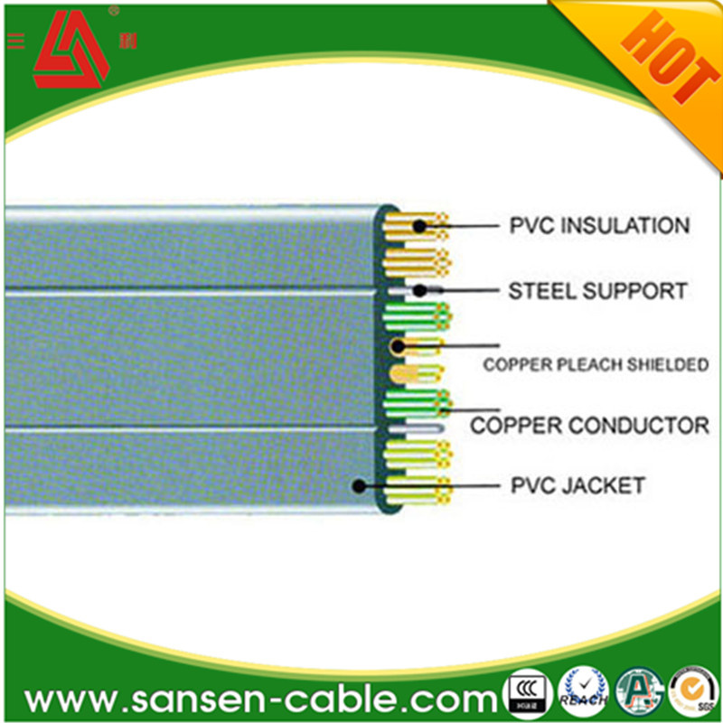Round and Flat PVC Elevator Cables for Passenger Lift