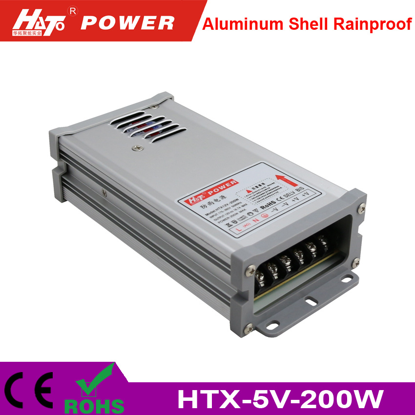 5V 40A Rainproof LED Power Supply with Ce RoHS Htx-Series