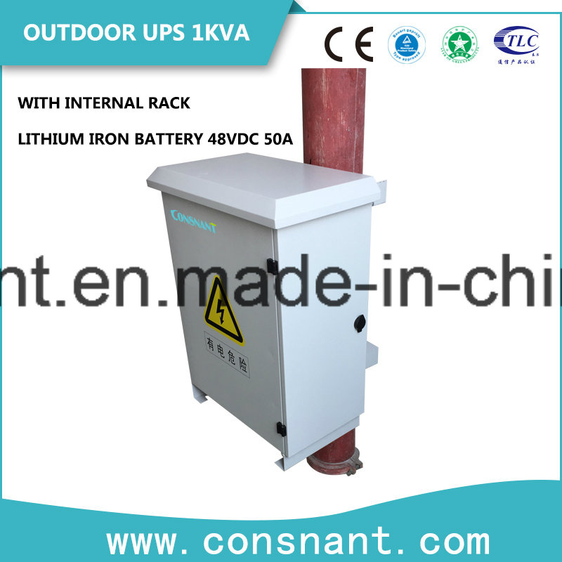 48VDC 1kVA Outdoor Online UPS with Lithium Iron Battery