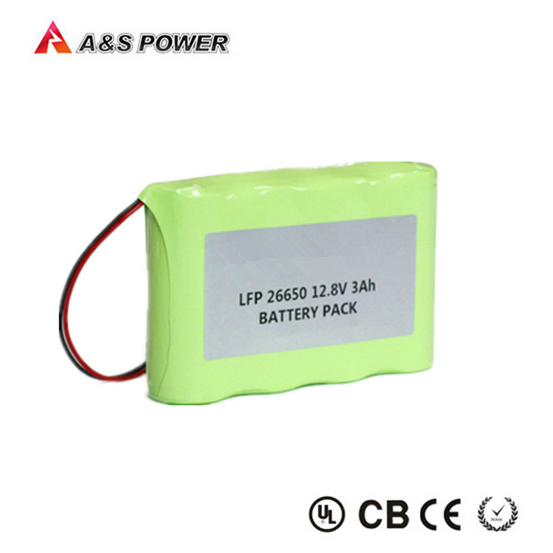 12.8V 3ah Lithium Battery 26650 Packfor Solar Power Over 2000times