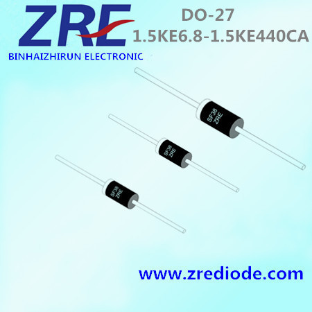 1500W 1.5ke6.8 Thru 1.5ke440ca Transient Voltage Suppressors Diode Do-27 Package
