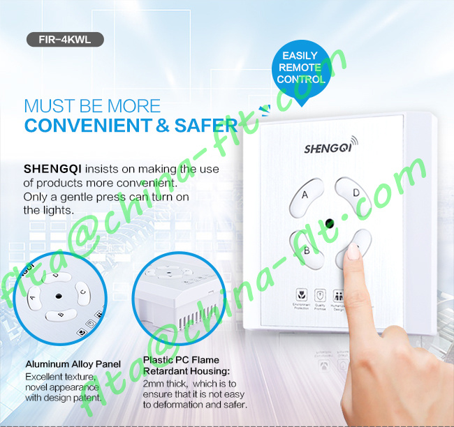 Multi-Function IR/RF Wall Mounted Remote Switch