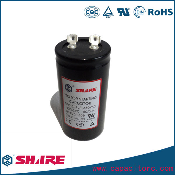 CD60 Capacitor Aluminum Blue Shell Electric Motor Start Capacitor