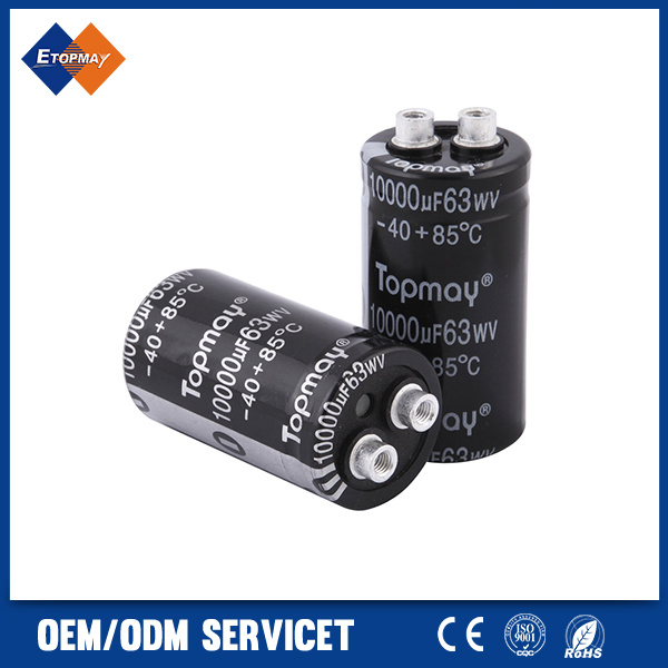 85c Screw Terminal Aluminum Electrolytic Capacitor 56000UF Tmce21