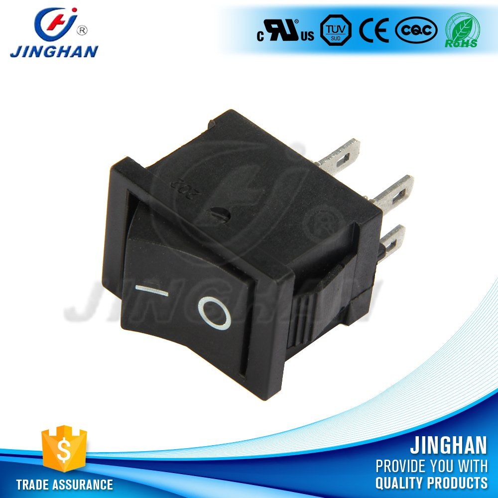 Rectangle Kcd2-202 4 Pin Electrical Mini Rocker Switch