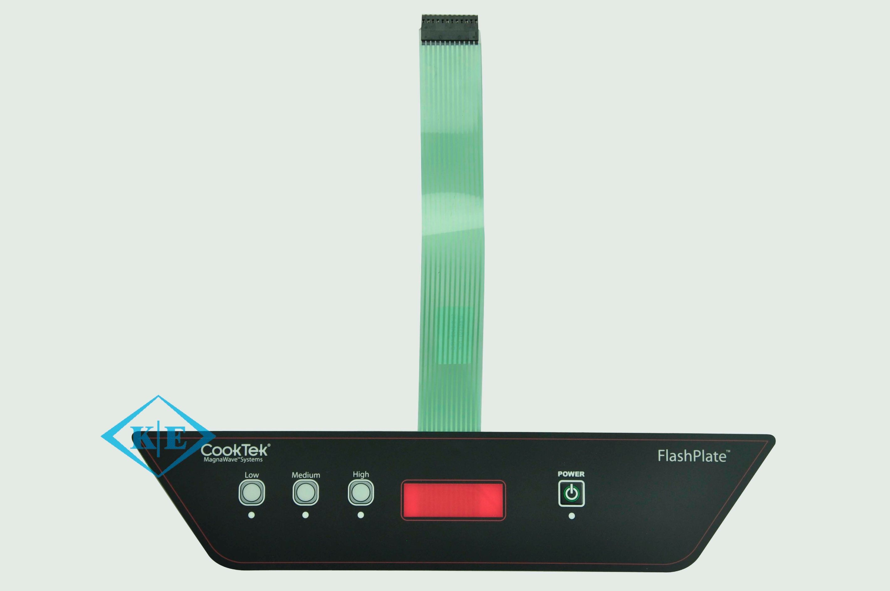 LED UV Transparent Window Membrane Keypad with Nicomatic Connector