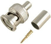 3 Pieces BNC Male Connector Crimp Type BNC