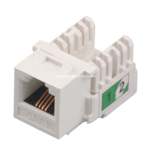 Telephone Cat. 3 Keystone Jack Rj11 UTP 90 Degree
